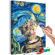 Slika za samostalno slikanje Freaky Cat 40x60