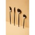PREMIER HOUSEWARES Set pribora za jelo 16 kom Modern Retro, od nehrđajućeg čelika, crni
