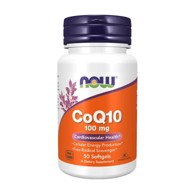 NOW Koenzim Q10, 100 mg, 50 mekih kapsula