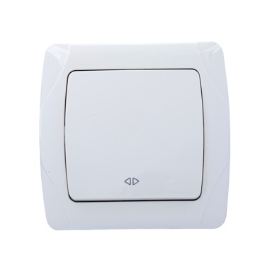 Prekidač podžbukni sklopka križna Carmen C-017 bijeli