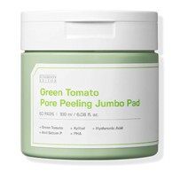 SUNGBOON EDITOR Piling pamučnice za lice Green Tomato Pore Peeling Jumbo Pad 60 kom 180 ml