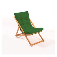 FLORIANE GARDEN Zelena/u prirodnoj boji vrtna ležaljka od masivnog drveta