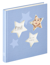 WALTHER Album Estrella plava 28x30,5 50 bijelih stranica Album za bebe UK133L