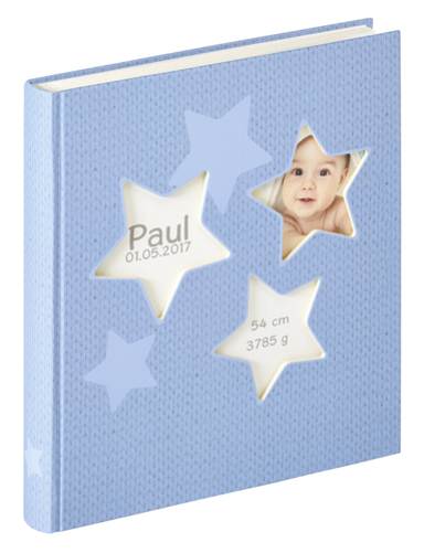 WALTHER Album Estrella plava 28x30,5 50 bijelih stranica Album za bebe UK133L