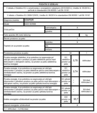 SIMFER Kombinirani štednjak 9425 SERBB