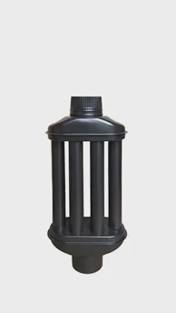 ŽEMINI Radijator dima 0,65 m FI 120 mm, crni