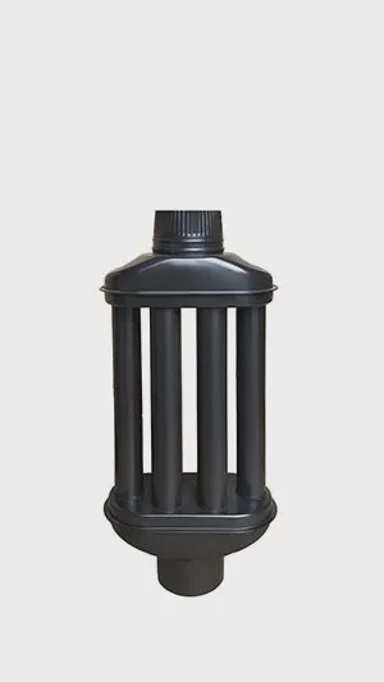 ŽEMINI Radijator dima 0,65 m FI 120 mm, crni