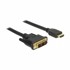 DELOCK kabel HDMI-DVI-D 18+1 1,5 m, model 85583