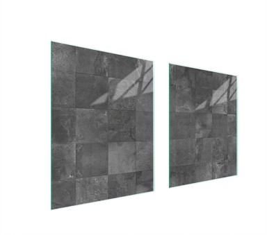 TMK Staklena zaštita za štednjak ili ploču za kuhanje 85x52, grey