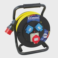 COMMEL 200-391 kabelska motalica na pvc bubnju 280 mm, cee, trofazna (kombinirana), 16