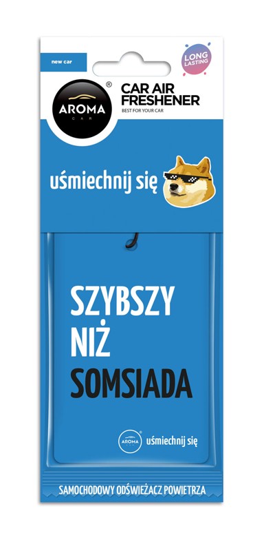AROMA CAR Osvježivač zraka za auto LETS SMILE New Car