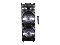 AKAI Karaoke DJ-222, 100W, FM, DJ mikseta, EQ, dual ulazi, daljinski, crni