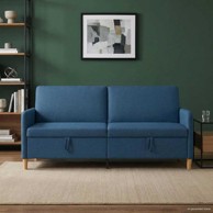 Sofa s pohranom 192 x 78 x 87 cm, poliester, plava