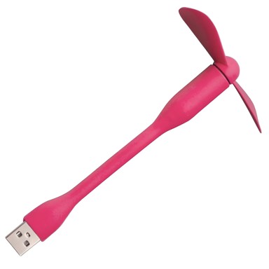 TECHSUIT Mini USB ventilator TUF1, 5 V, ružičasti