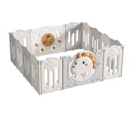 MAMAKIDS Modularni vrtić za djecu Dinosaur, suhi bazen 150×150, siva