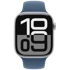 APPLE Pametni sat S10, 46mm, srebrna, plavi gumeni remen, S/M