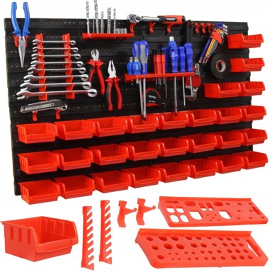 MAR-POL PVC zidna ladica, 46-dijelni organizator, 95×55 cm