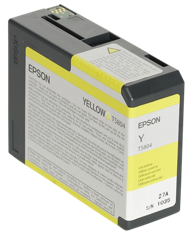 EPSON Tinta za printer ink cartridge yellow T 580 80 ml T 5804