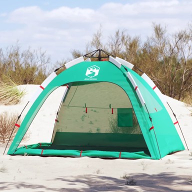 Šator za plažu za 2 osobe, vodootporni, morskozeleni