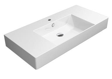 GSI KUBE X Umivaonik, 100x47 cm, ExtraGlaze površina, keramika, bijela