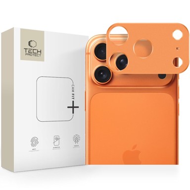 TECH-PROTECT Zaštita Camalloy Fit+ za stražnju kameru za iPhone 17 Pro Max Cosmic Orange