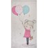 VITAUS Ružičasti/boje slonovače periv dječji tepih 160x230 cm Girl & Baloons