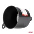 AMIO 04043 Crni plastični ovalni lijevak za gorivo i tekućine 12 cm, crni