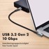 LOGILINK USB-C na USB-C kabel, 2 m, kutni 90°, 100 W PD, sivo-crni
