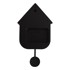 KARLSSON Zidni sat Modern Cuckoo 21,5 x 41,5 cm s klatnom, crni