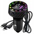 VERKGROUP Auto punjač LED RGB 45W 12-24V 2×USB-C Lightning, crni