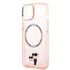 KARL LAGERFELD Ružičasta maskica Iconic Karl&Choupette MagSafe za Apple iPhone 14 Plus