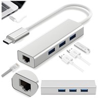 USB-C 3.1 hub s 3 x USB 3.0 i Ethernet RJ-45 LAN priključkom