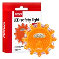 AMIO Upozoravajuće LED svjetlo AMIO-04673, 12 SMD + 3 SMD, USB, 650 mAh, crvena