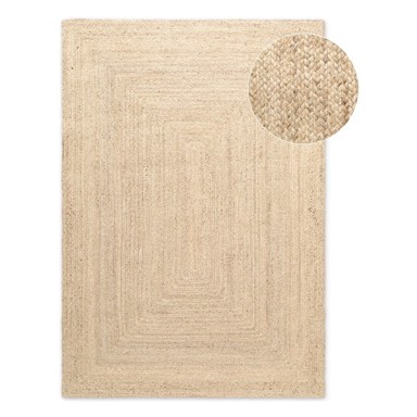 HANSE HOME Obostrani/ručno rađen juten tepih u svijetloj prirodnoj boji 200x300 cm Sharmila Natural White