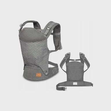 LIONELO Dječja nosilica-klokanica Margareet za ramena, srebrno-siva