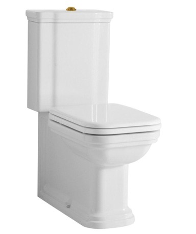 KERASAN WC kombinacija WALDORF, donji/stražnji odvod, bijelo-brončana