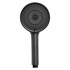 WENKO Mat crna plastična ručka za tuš ø 12 cm Softwater