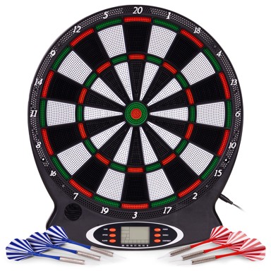 Elektronička pikado ploča, LCD zaslon, 38 cm, 18 igara, 6 strelica