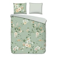 DESCANSO Posteljina Sizena 200x220 cm za bračni/produženi krevet od pamučnog satena zelena