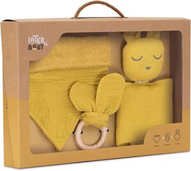 INTERBABY Set za bebe Muslin, oker žuta