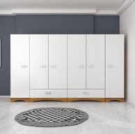 Ormar za odjeću, bijela Orah, F4 - 524