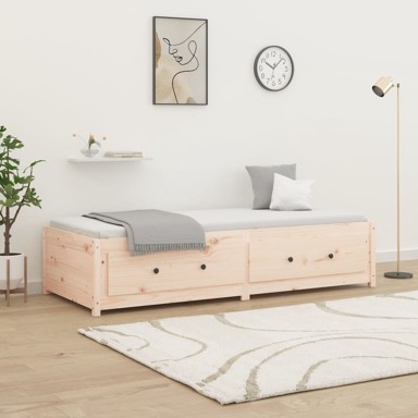 Dnevni krevet 90 x 190 cm mali masivna borovina