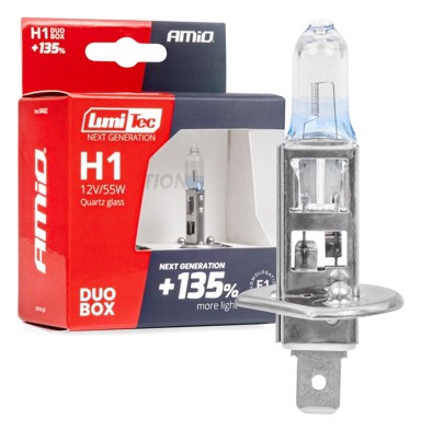 AMIO Halogena žarulja Lumitec H1, +135% svjetla, 12V, 55W