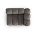 MICADONI HOME Tamno siva modularna sjedeća garnitura (s desnim kutom) Lupine, 115x95x70,05 cm