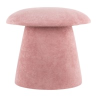 LEITMOTIV Svijetlo ružičasti baršunast tabure Mushroom