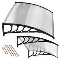 NORTHIX Nadstrešnica za vrata 150x100 cm s polikarbonatnim pokrovom