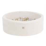 PLUSH NEST Bazen s 200 loptica, 90x30 cm, krem
