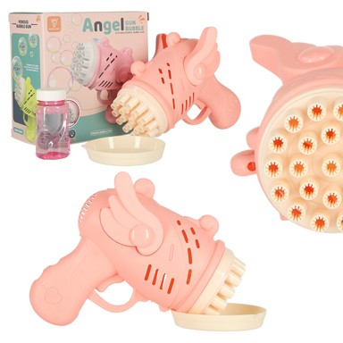 Pištolj za mjehuriće s krilcima, roza