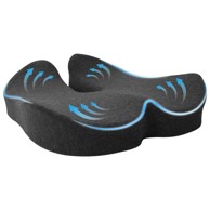 Jastuk s jastukom 50x43x10 cm pamuk, tamno sivi