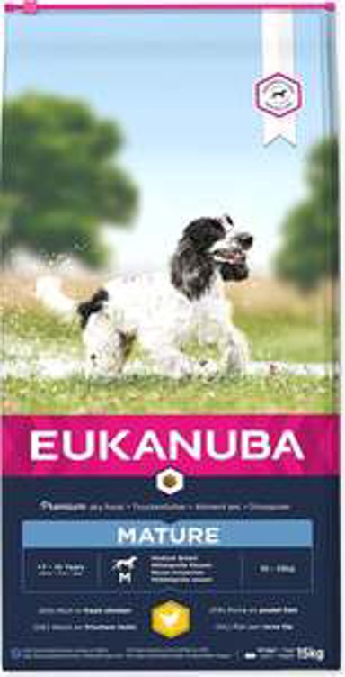 EUKANUBA Hrana za pse Mature Medium Breed 15 kg, piletina